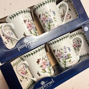 Portmeirion Botanic Garden by Pimpernel - 4 Mugs & 4 Coasters
